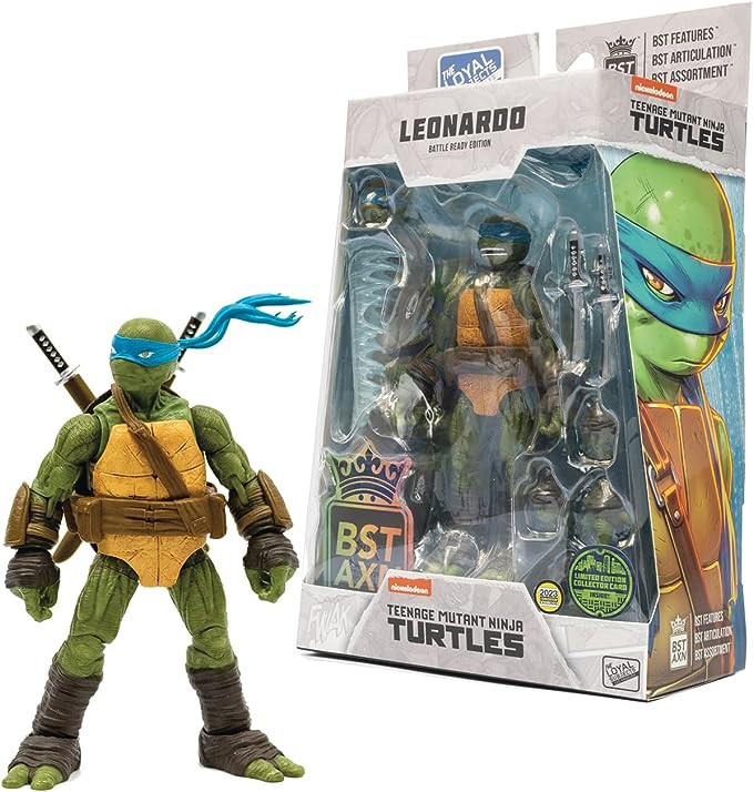 Leonardo TMNT Figure Las Tortugas Ninja With Articulated Comic 13.5 cms