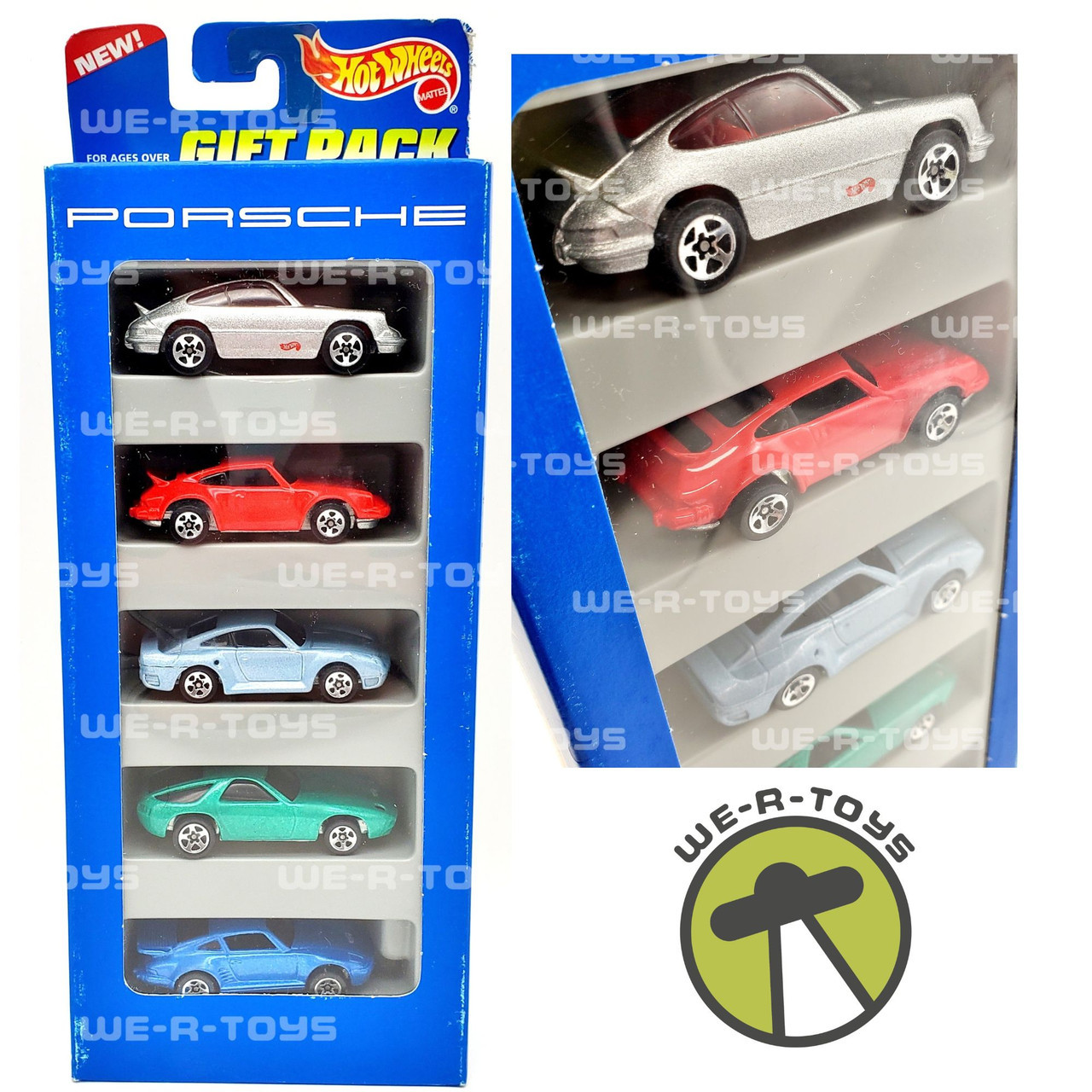 Hot Wheels Porsche Vehicles Gift Pack of 5 Mattel 1995