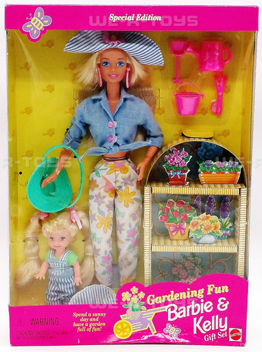 Gardening Fun Barbie & Kelly Gift Set Special Edition 1996 Mattel