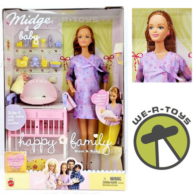 Mattel Happy Family Midge & Baby Barbie Doll - (56663) for sale online