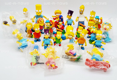 The Simpsons PVC Lot of 28 Figures Bart Homer Marge Nelson Lisa