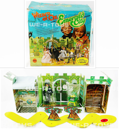 The Wizard of Oz Lot of 7 Vintage Emerald City Playset & 6 Dolls MEGO ...