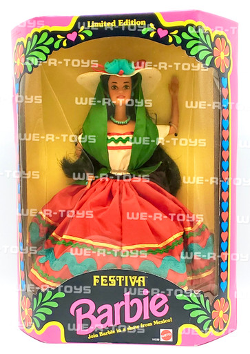 Barbie Festiva Doll Limited Edition 1993 Mattel No. 10339 Show from Mexico  NRFB