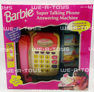 Barbie Super Talking Phone Answering Machine Playset KIDdesign 2000 #BE-175 NEW - We-R-Toys