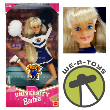 Barbie University of Kentucky Cheerleader Doll 1996 Mattel 19153