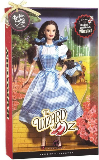 2006 50th Anniversary Wizard of Oz Dorothy Barbie Doll Pink Label