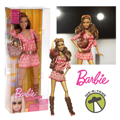 Barbie Fashionistas Artsy African American Doll 100+ Poses! 2009