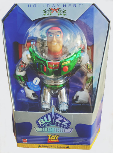 Disney Toy Story Holiday Hero Buzz Lightyear Action Figure Mattel 1998  #19889 New