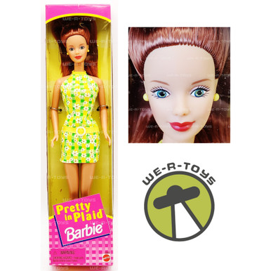 Pretty in Plaid Barbie Doll Redhead 1998 Mattel 20667 NRFB