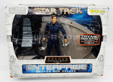 Star Trek Enterprise NX-01 & Capt. Johnathon Archer Action Figure Art  Asylum NEW