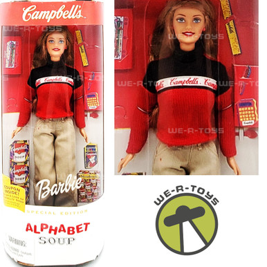 Campbell s Alphabet Soup Barbie Doll Special Edition 1999 Mattel 26845 We R Toys