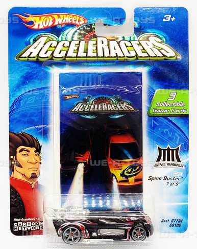 Hot Wheels AcceleRacers Spine Buster Car Mattel 2004 #G8106 NEW