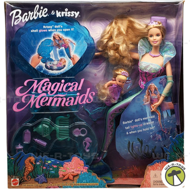 Magical Mermaids Barbie and Krissy Doll Light-up Tail with Glowing