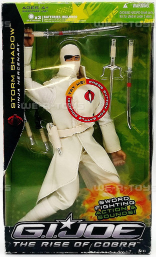 G.I. Joe The Rise of Cobra Movie Ninja Storm Shadow Figure 2008 Hasbro  #89296