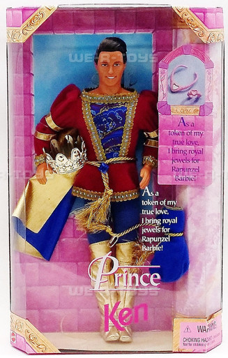 Prince Ken inspired by the Classic Fairy Tale Rapunzel Barbie Doll 1997  Mattel #18080