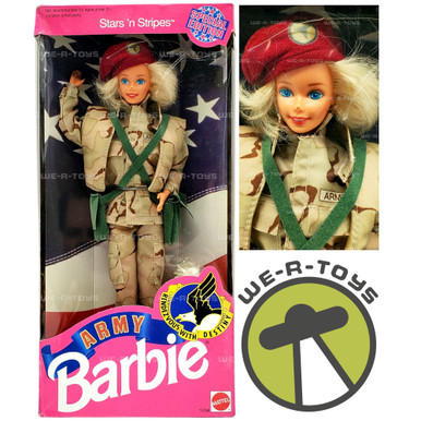 Stars 'n Stripes Special Edition Army Barbie Doll 1992 Mattel 1234