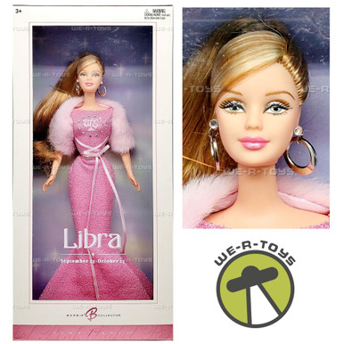 Libra Barbie The Zodiac Collection Pink Label Doll 2004 Mattel