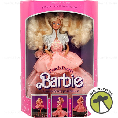 Barbie Peach Pretty Special Limited Edition Doll 1989 Mattel 4870 -  We-R-Toys