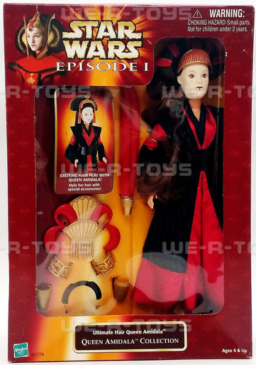 Star Wars Episode I Ultimate Hair Queen Amidala 1998 Hasbro #61778