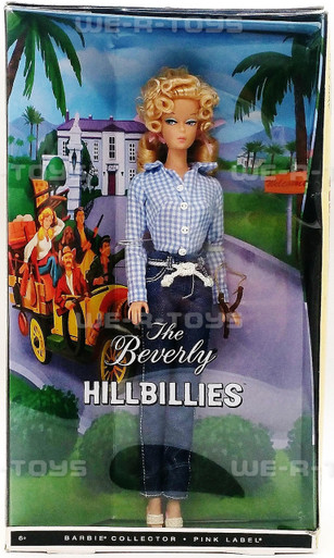 The Beverly Hillbillies Ellie May Pink Label Barbe Doll 2010 Mattel #V0441