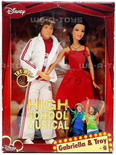 Disney Channel High School Musical Gabriella & Troy Dolls 2007 