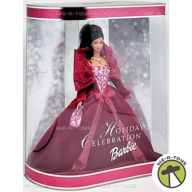 holiday barbie black and pink dress 2002 Celebration African American Special Edition Mattel 56210 vt::All Wedding::Occasion::Bachelorette