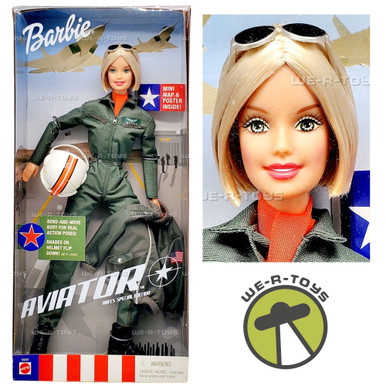 Vintage 2001 Barbie Doll Aviator AAFES Special Edition In