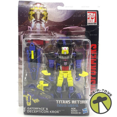 Transformers Titans Return Gatorface & Decepticon Krok Action