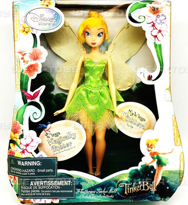 Disney Fairies Fluttering TinkerBell Doll Disney Store NEW - We-R-Toys