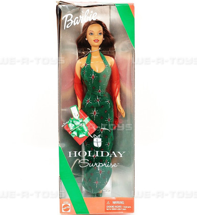 Barbie Holiday Surprise Doll With Present 2000 Mattel #27291 NEW - We-R-Toys