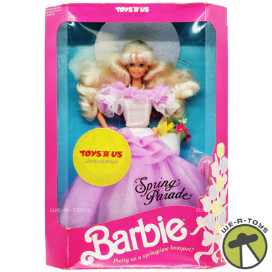 Barbie Spring Parade Blonde Doll Toys R Us Limited Edition 1991 Mattel 7008