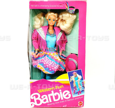 Barbie Western Fun Doll 1989 Mattel #9932 NEW - We-R-Toys