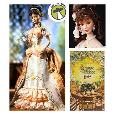 人形 barbie  orange pekoe Orange Pekoe Barbie Doll Limited Edition Victorian Tea Porcelain