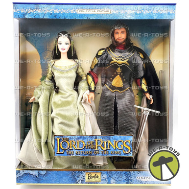 The Lord of The Rings Barbie as Arwen & Ken as Aragorn Dolls B3449