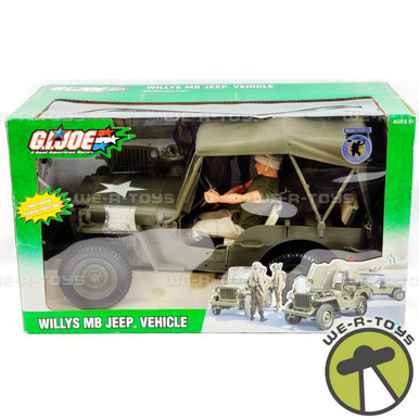 GI Joe Willys MB Jeep Vehicle With Figure Hasbro 2003 No. 81977