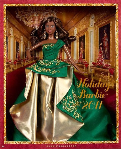 2011 Holiday Barbie Doll African American