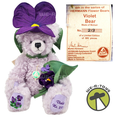 Hermann Teddy Bear Violet Limited No. 213 of 500 6th in Flower