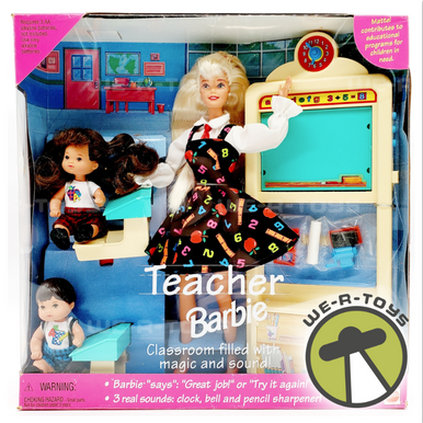 Teacher Barbie Doll & Kids Gift Set 1995 Mattel No 13914