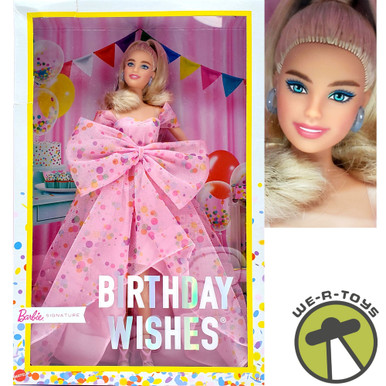 Barbie Birthday Wishes Doll Barbie Signature Series 2021 Mattel #HCB89 NRFB  - We-R-Toys