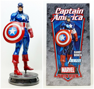 Statue Captain America Bowen - Édition Limitée Métallisée, Résine, Super-héros