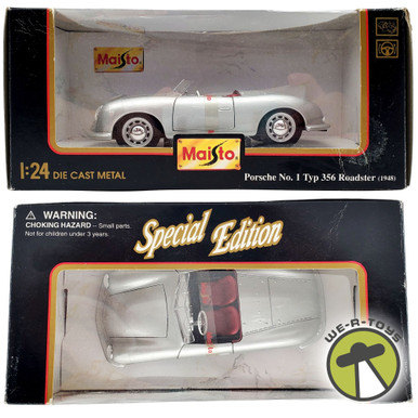 Modèle Réduit Porsche 356 No.1 1948 Argenté 1:24 - Welly Auto Stradali - Neuf