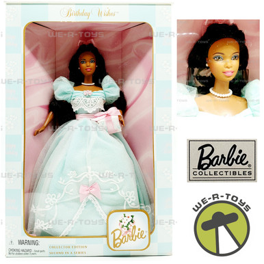 Birthday Wishes Barbie Doll African-American Collector Edition 1999 Mattel  24668 - We-R-Toys