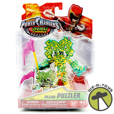 Power Rangers Dino Super Charge – Action Figure Puzzler Cattivo 12 Cm | Statuetta Articolata Con Equipaggiamento Da Battaglia | Giocattolo Collezionabile Per Bambini