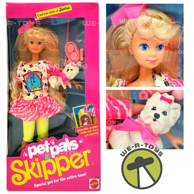 Barbie 1991 Pet Pals - Skipper, Courtney & Kevin - Mattel Malaisie NRFB