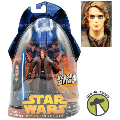 Star Wars Revenge of the Sith Slashing Attack Anakin Skywalker Action  Figure NEW