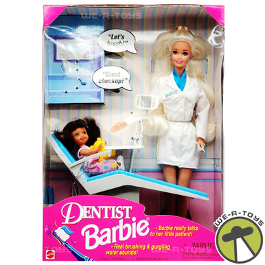Dentist Barbie Doll Set Blonde and Brunette 1997 Mattel 17255 NEW
