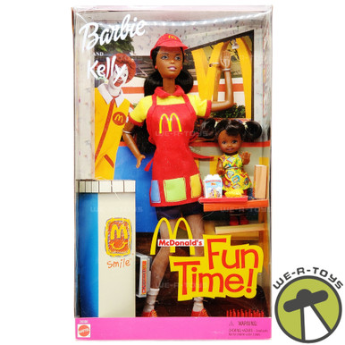 Barbie and Kelly McDonalds Fun Time Dolls African American 2001