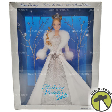 BARBIE HOLIDAY VISIONS WINTER FANTASY Joyeux Noel 2003 Mattel B2519 poupée NRFB EUR 92,00 - FR