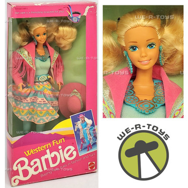 Barbie Western Fun Doll 1989 Mattel No. 9932 - We-R-Toys