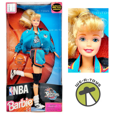 Detroit Pistons Barbie Doll NBA 1998 Mattel 20706 - We-R-Toys